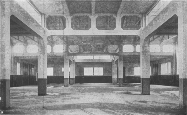 Garaż miejski, wnętrze, 1927 Garaż miejski, wnętrze, 1927