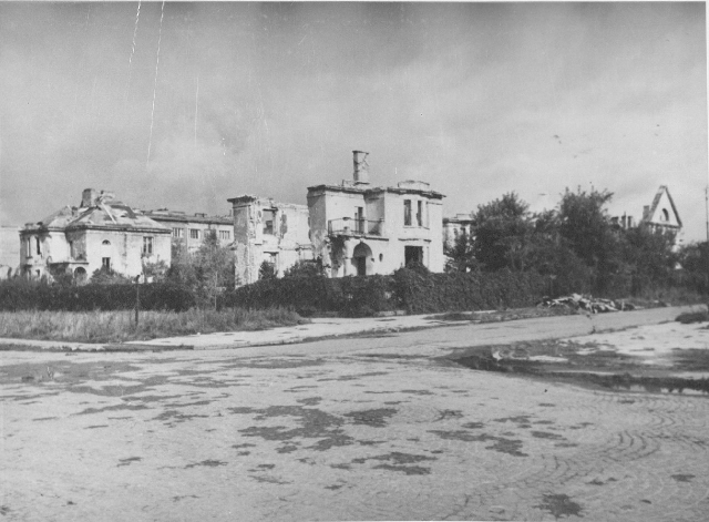Al. Niepodległości, 1945 Al. Niepodległości, 1945