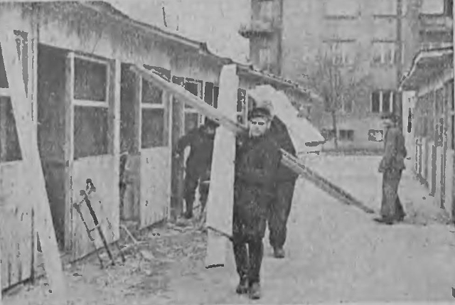Bazar Mokotowski w budowie, 1947 Bazar Mokotowski w budowie, 1947