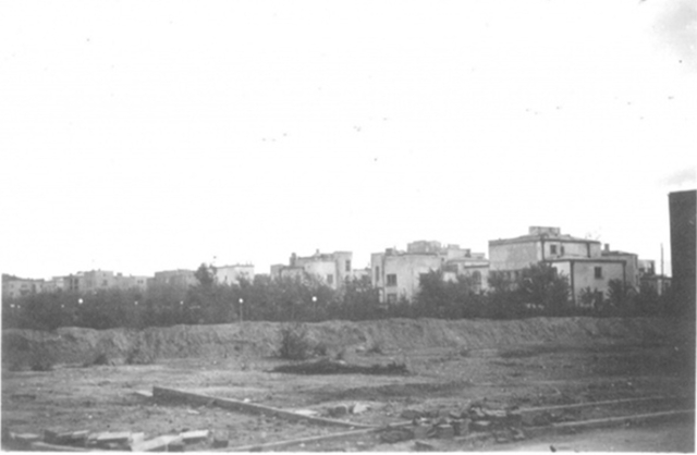 Al. Niepodległości, widok w kierunku Odyńca, 194? Al. Niepodległości, widok w kierunku Odyńca, 194?