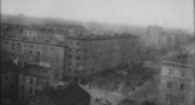 Puławska róg Odolańskiej, z okna, ok. 1960 Puławska róg Odolańskiej, z okna, ok. 1960