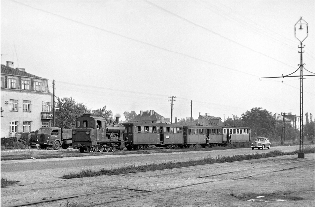 Puławska na wysokości Stwosza - 1964 Puławska na wysokości Stwosza - 1964