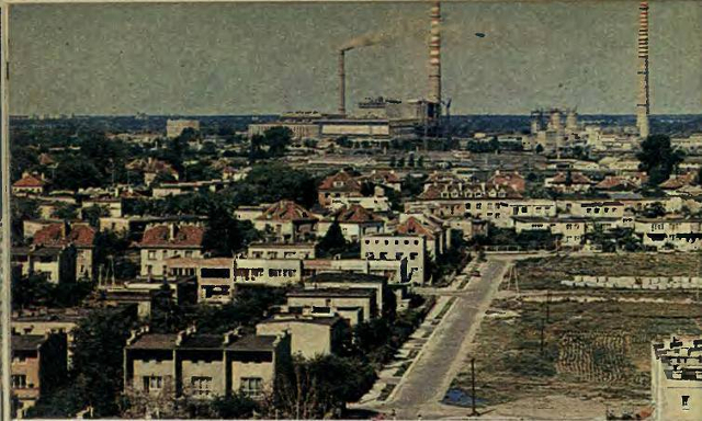Widok na EC Siekierki, 197? Widok na EC Siekierki, 197?