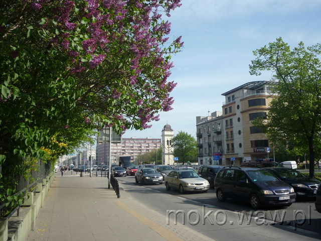 Puławska od Parku Dreszera, widok na północ, 2015 Puławska od Parku Dreszera, widok na północ, 2015