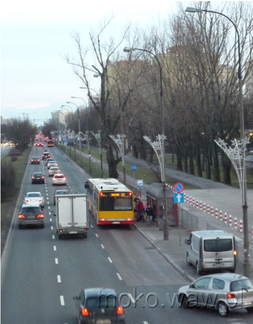 Widok z kładki przy Czarnomorskiej, 2016 Widok z kładki przy Czarnomorskiej, 2016