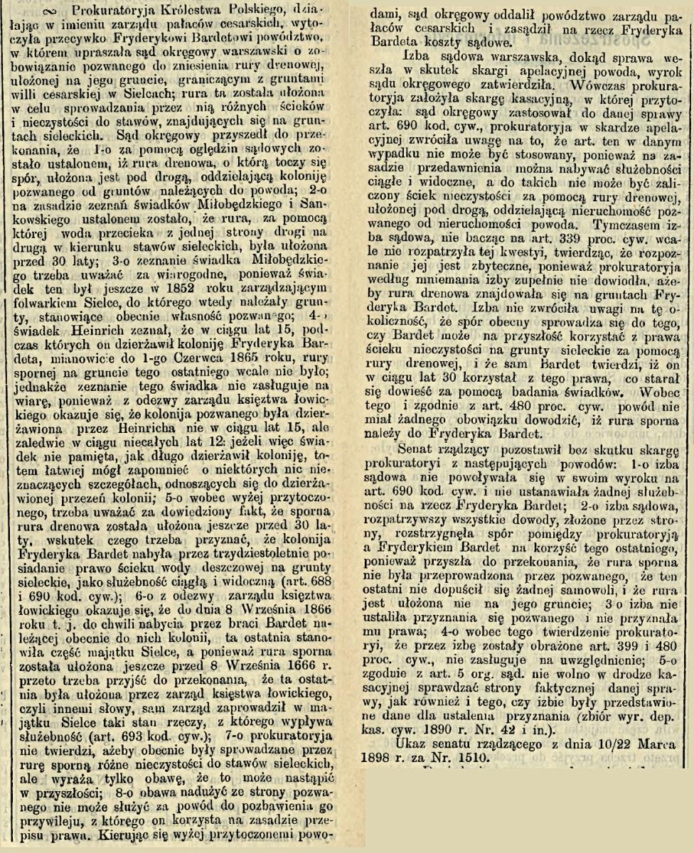 Coś dla prawników Coś dla prawników, 1898
