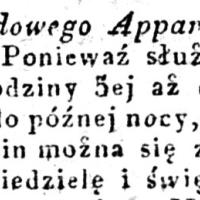 Rządowy Apparat Galarety, 1831