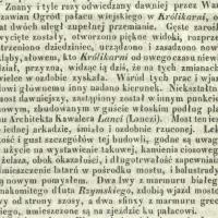 Królikarnia jak nowa Królikarnia jak nowa, 1846