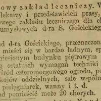 Nowy zakład leczniczy Nowy zakład leczniczy, 1910