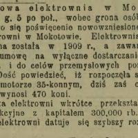 Rozwój z prądem Rozwój z prądem, 1913