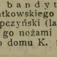 Zbrodnia bandytów Zbrodnia bandytów, 1913