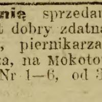 Piekarnię tanio Piekarnię tanio, 1913