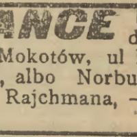 Flance brukwi do sprzedania Flance brukwi do sprzedania, 1918