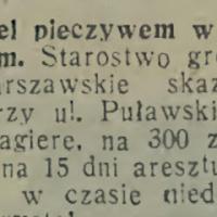 Za handel pieczywem Za handel pieczywem, 1934