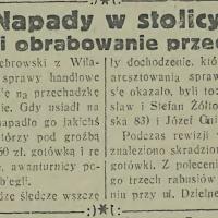 Obrabowanie przechodnia, 1934