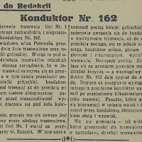 Konduktor nr 162, 1934