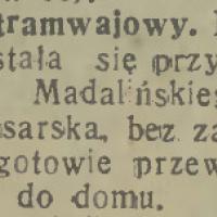 Wypadek tramwajowy Wypadek tramwajowy, 1934
