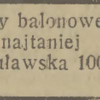 Ramy balonowe Ramy balonowe, 1936