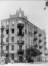 Rakowiecka róg Sandomierskiej ok. 1945