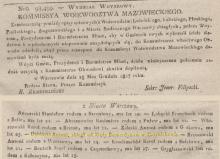 Zbiegł od Bernardynów, 1828