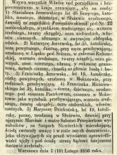 Wzywam wszystkie Władze, 1856
