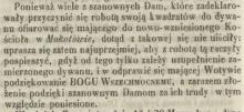Damy do kwadratów, 1857