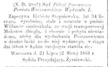 Zbiegła wyrobnica, 1864