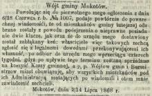 Odebrane klacze, 1868