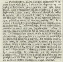 Pszczolnictwo było zaniedbane, 1870