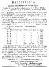 Księstwo Łowickie sprzedaje. 1871