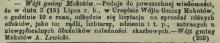 Licytacja rądli. Ogłoszenie. 1874.