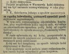 Kolej elektryczna, 1885