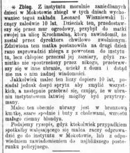 Zbieg, 1885