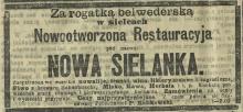 Nowa Sielanka, 1891