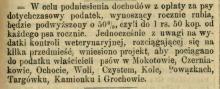 Rośnie podatek od psów. Objęte przedmieścia. 1893