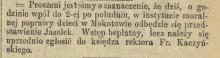 Jasełka - wstęp bezpłatny, 1895