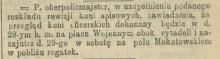 Przegląd koni oficerskich, 1897