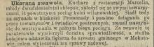 Kucharz się nudzi, 1898