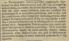 Prośba o wodociąg, 1899