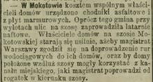 Asfalt i marmur, 1899