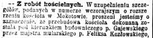 Z robót kościelnych, 1899