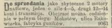 Motory z fabryki guzików, 1902