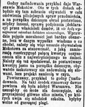 Nie dla kobiet niemoralnych, 1902