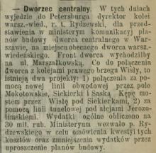 Kolej przez Siekierki, 1903