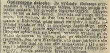 Opuszczone dziecko, 1903