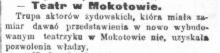 Brak zgody, 1904