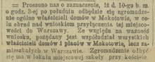 W sprawie przyłączenia, 1905