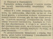 Cmentarz w Czerniakowie, 1906