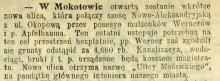 Ulica Mościckiego, 1906