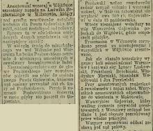 Aresztowani w Wójtówce, 1906